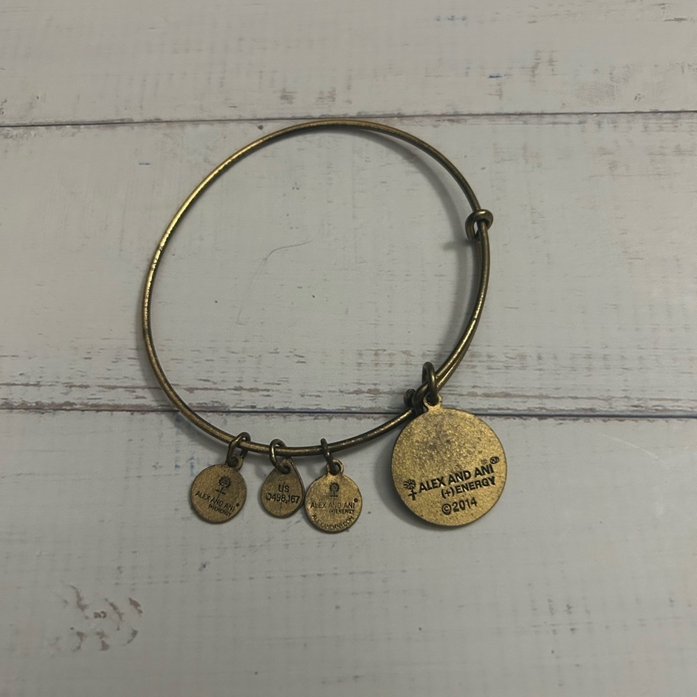 Alex and Ani “R” Charm Bracelet - Picture 2 of 2